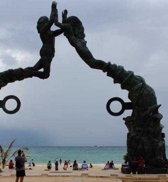 Playa del carmen entrada a la playa Riviera Maya Viaje al Caribe