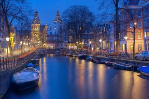Ámsterdam y sus canales. Capital de los Países Bajos