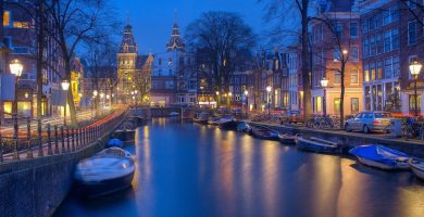 Ámsterdam y sus canales. Capital de los Países Bajos